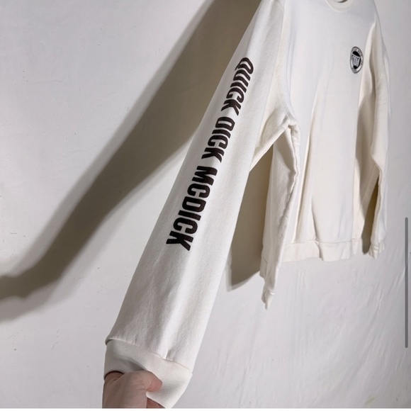Jerico Cream Bamboo Quick Dick McDick Crew Neck Sweatshirt XXL - Picture 8 of 14